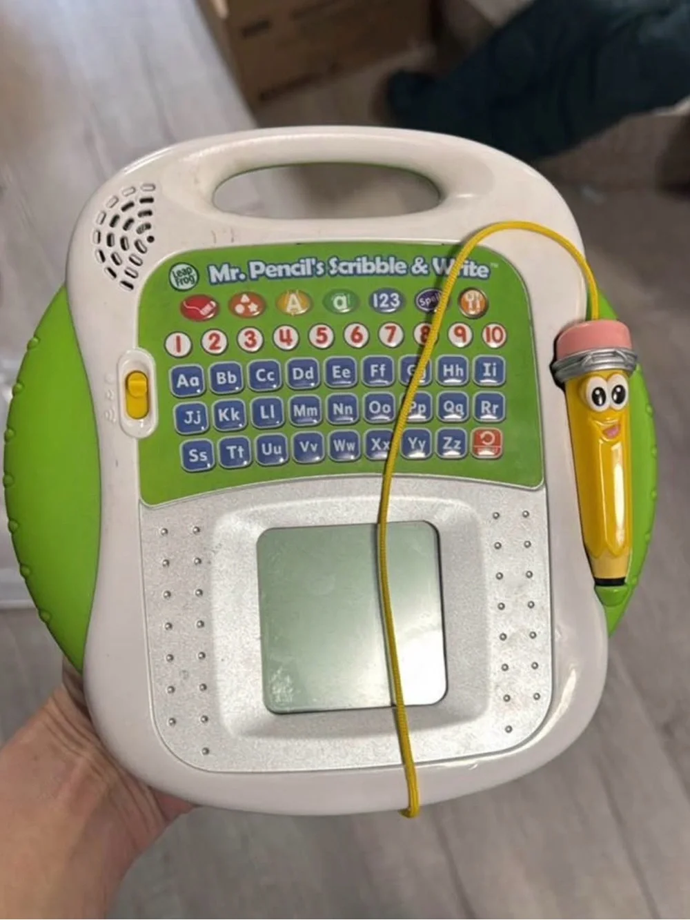 Mr. Pencil's Scribble & Write Kids Learning Tablet - Green/Yellow